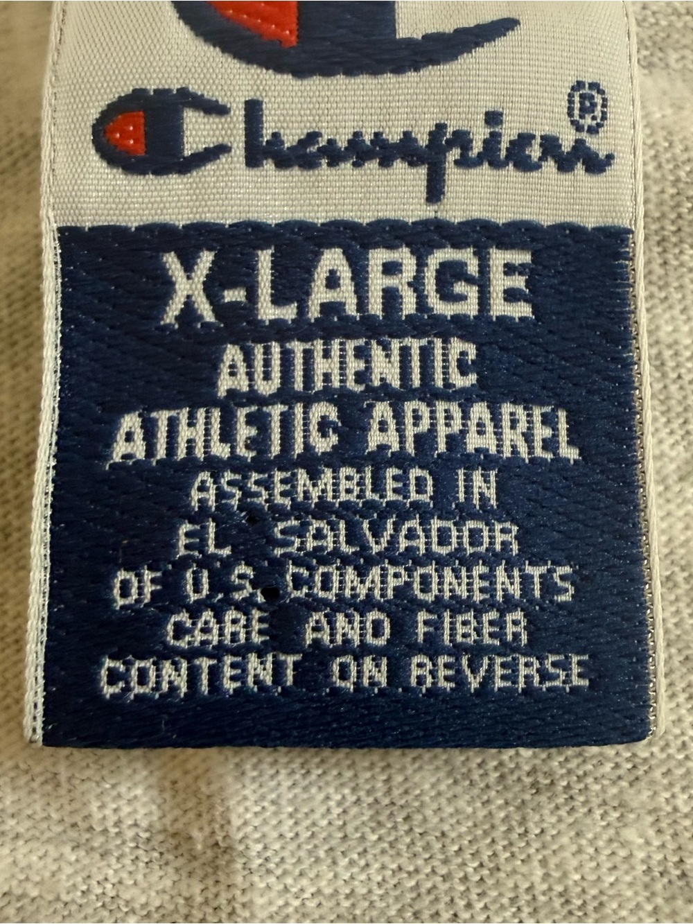 Vintage Champion USA Olympic Team Shirt Atlanta 100 Gray Men XL Athletic Gold - Picture 3 of 7
